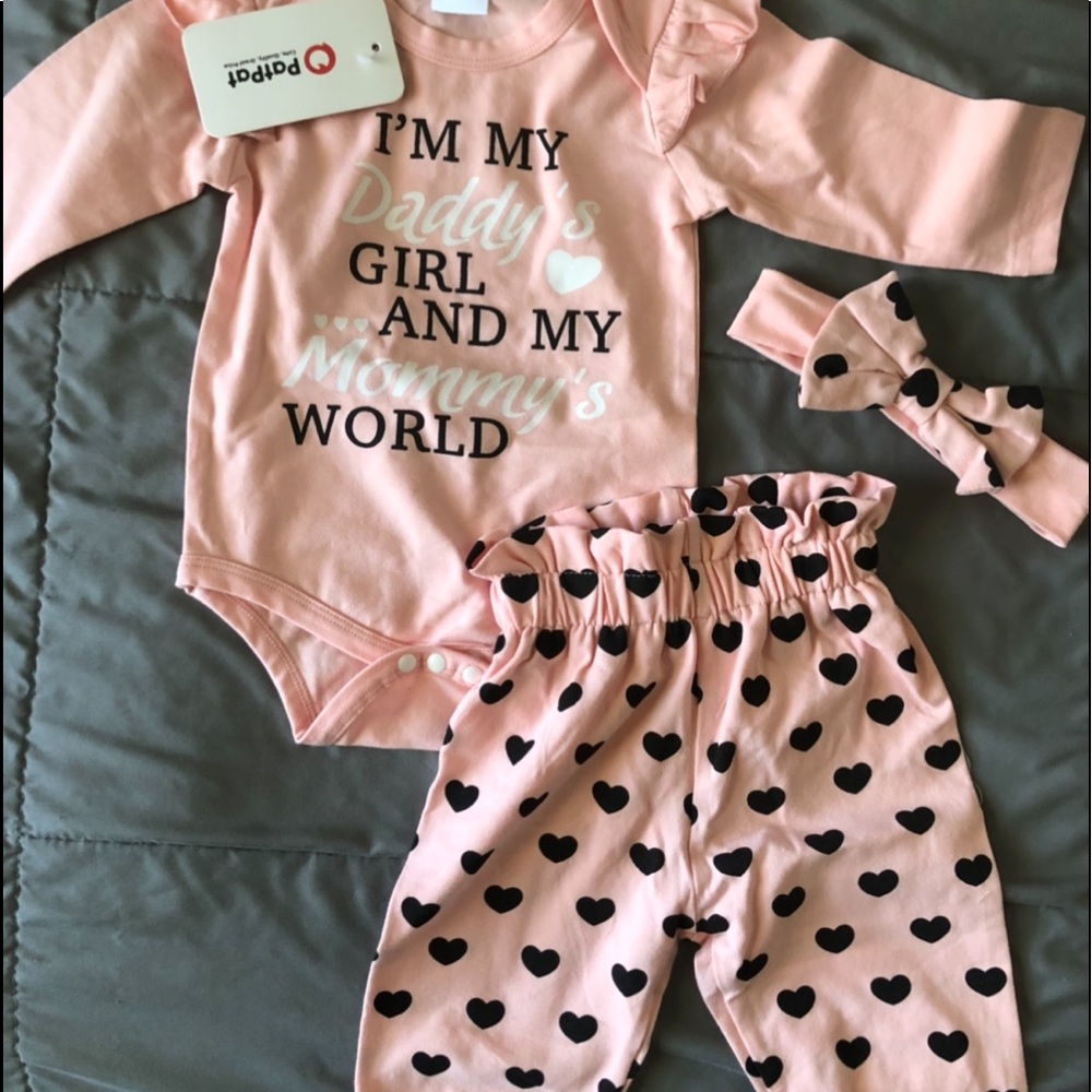 PatPat pink onsie and pants